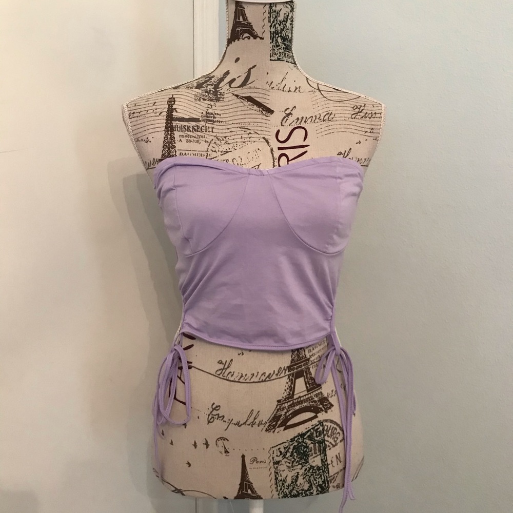 Purple crop top